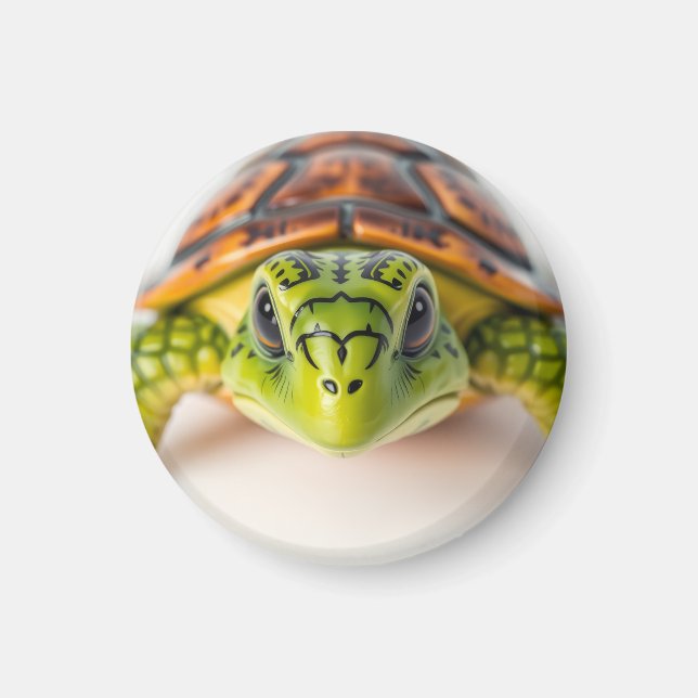 Slow & Steady Turtle Vibes Magnet (Front)