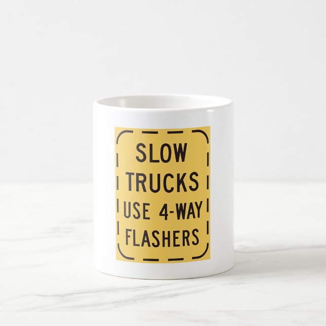 Slow Trucks Road Sign Coffee Mug (Creator Uploaded)