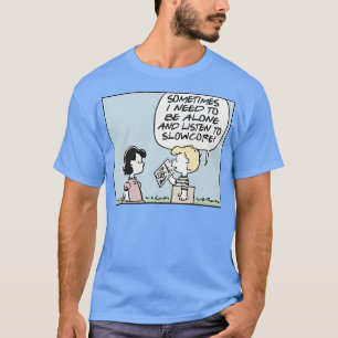 Slowcore Vinyl Record Fan Design T-Shirt
