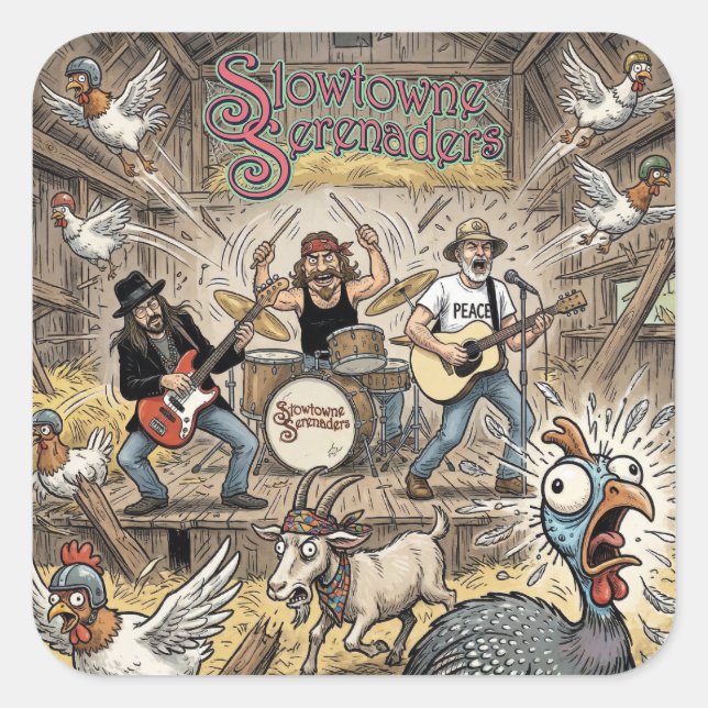 Slowtowne Serenaders in Barn Sticker (Front)