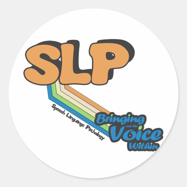 SLP Bringing Out the Voice Within Classic Round Sticker (Front)