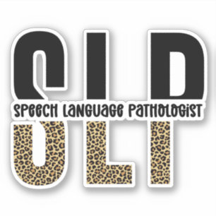SLP cheetah print Speech language pathologist gift