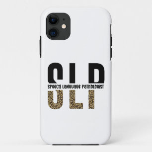 SLP cheetah print Speech language pathologist gift Case-Mate iPhone Case
