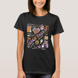 Slp Halloween Shirt Speech Therapy Halloween Cute 