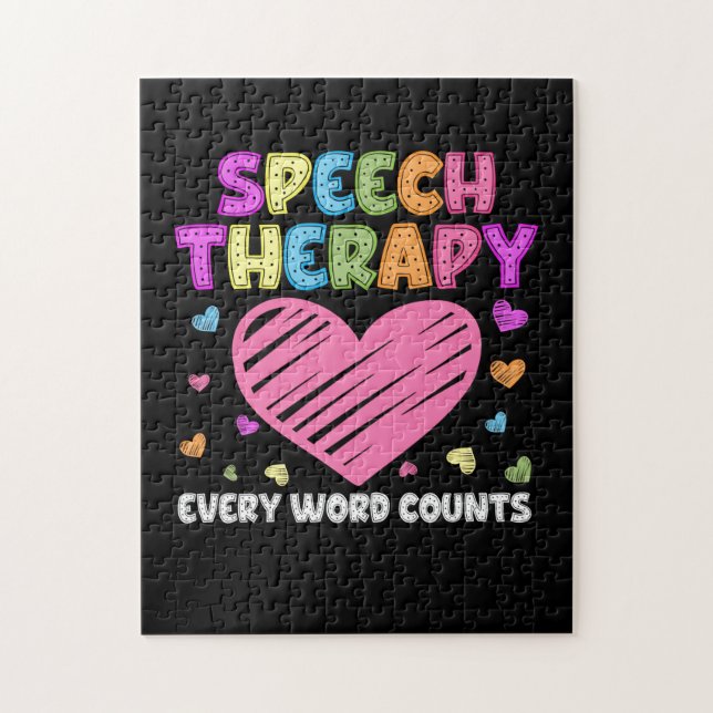SLP Language Pathologist & Speech Therapy Jigsaw Puzzle (Vertical)