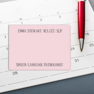 SLP (Speech language pathologist) post it notes