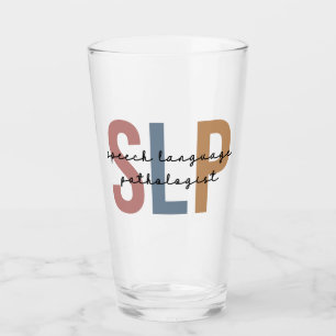SLP Speech Language Pathologist Retro Glass