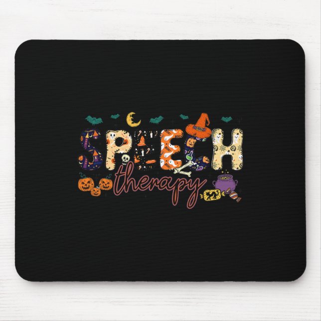 Slp Speech Language Pathologist Speech Therapist H Mouse Pad (Front)