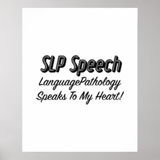 SLP Speech Language Pathology Speech Gifts Poster