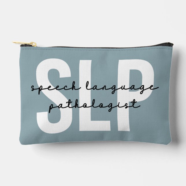 SLP Speech Pathologist Speech Therapist Accessory Pouch (Front)