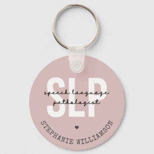 SLP Speech Pathologist Speech Therapist Key Ring