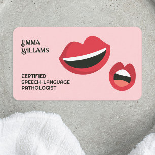 SLP Speech Therapist Business Card