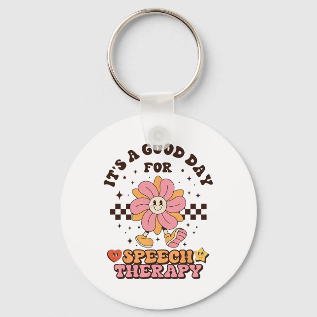 Slp Speech Therapist Speech Language Pathologist I Key Ring (Front)