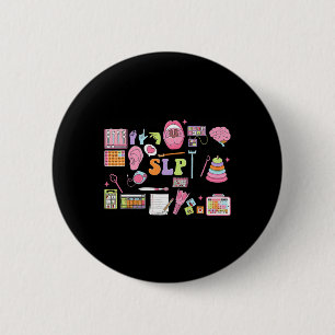 Slp Speech Therapy Speech Language Pathologist App 6 Cm Round Badge