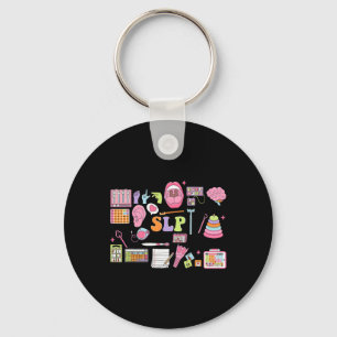 Slp Speech Therapy Speech Language Pathologist App Key Ring