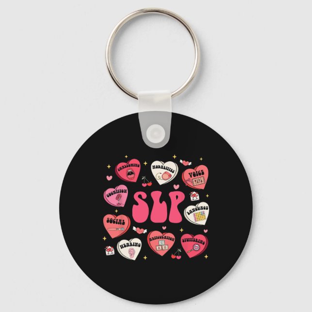 Slp Valentines Day  Key Ring (Front)