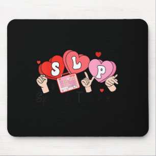 Slp Valentine's Day Speech Language Pathologist St Mouse Pad