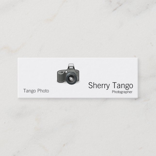 SLR Camera Mini Business Card (Front)