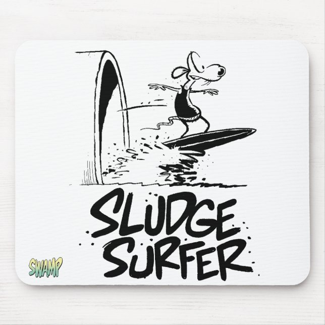 Sludge Surfing Forever Mousepad (Front)