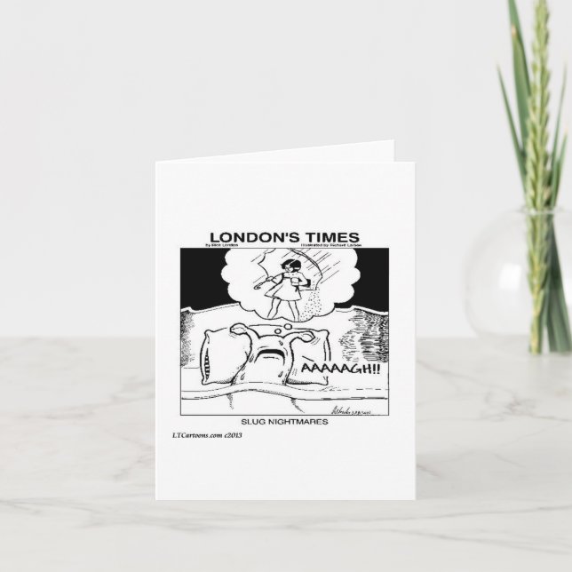 Slug Nightmares Classic LTCartoons Comic Card (Front)