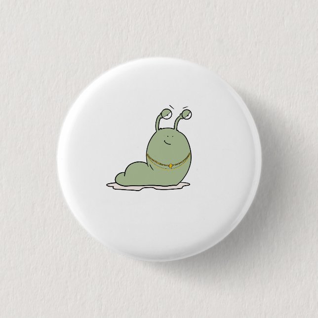 Slug, theme, bug theme 3 cm round badge (Front)