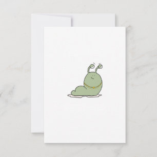 Slug, theme, bug theme thank you card