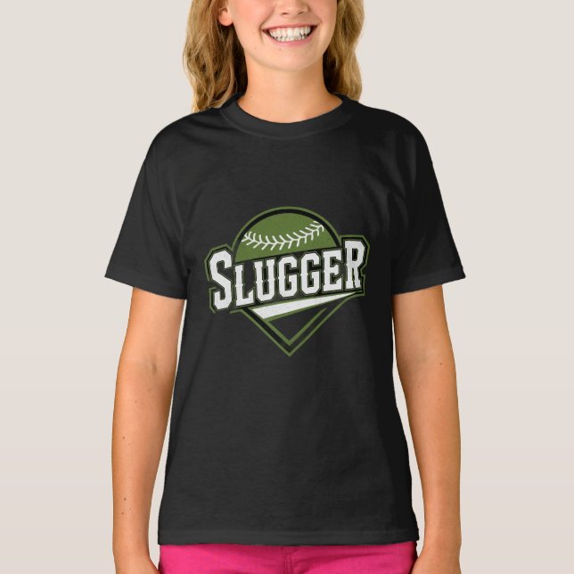 Slugger Baseball Emblem T-Shirt (Front)