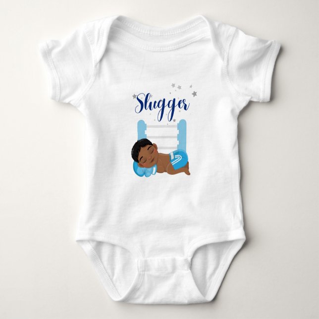 Slugger boy baby  baby bodysuit (Front)