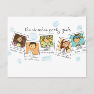 slumber party girls invitation