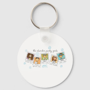 slumber party girls key ring