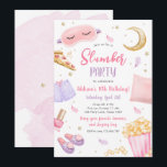 Slumber Party Sleepover Girl Spa Pink Birthday Invitation<br><div class="desc">♥ A fun invitation for your little ones birthday party!</div>