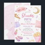 Slumber Party Sleepover Girl Spa Pink Birthday Invitation<br><div class="desc">♥ A fun invitation for your little ones birthday party!</div>