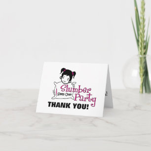Slumber Party Thank You Card