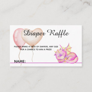 Slumbering Dragon Dreams - Baby Shower Enclosure Card
