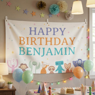 Slumberkins Birthday  Banner