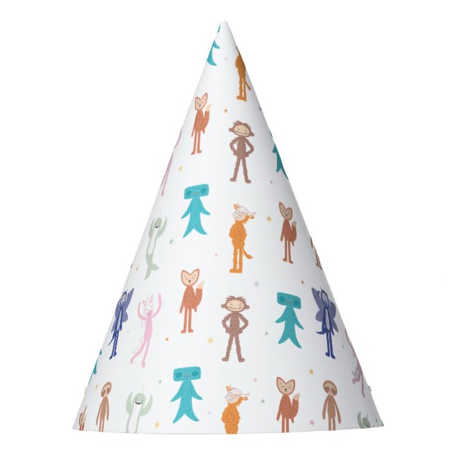 Slumberkins Character Birthday Pattern Party Hat (Front)