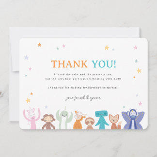 Slumberkins Character Birthday Thank You Card