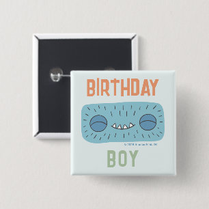 Slumberkins H ammerhead Birthday Boy 15 Cm Square Badge