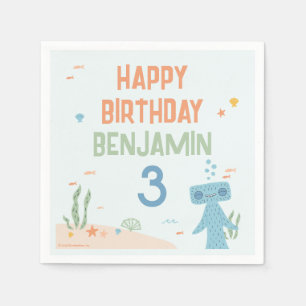 Slumberkins Hammerhead Birthday Napkin