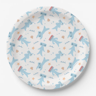 Slumberkins Hammerhead Birthday Paper Plate