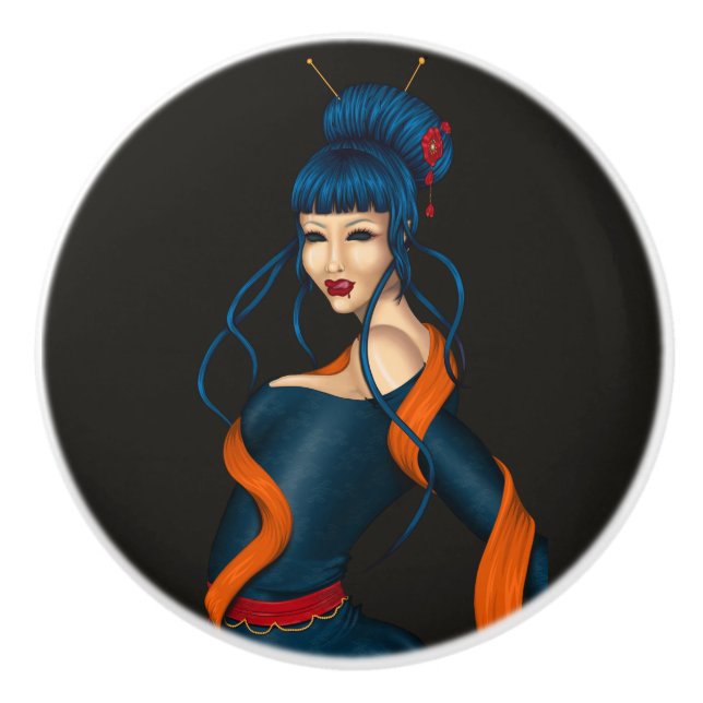 Slurp Ceramic Knob (Front)