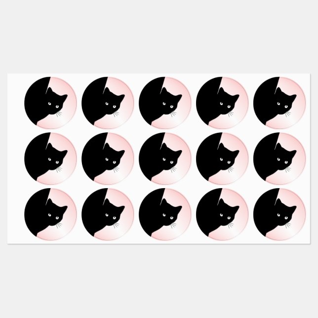 Sly Black Cat Pink (Sheet)