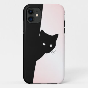 Sly Black Cat Pink Case-Mate iPhone Case
