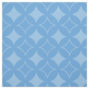 Sly blue shippo pattern fabric