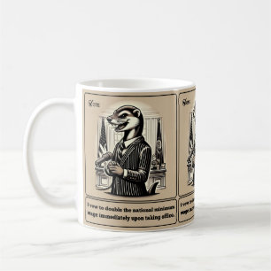 Sly Deals: The Crafty Weasel Politician Coffee Mug
