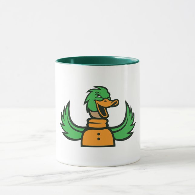 Sly Duck – Playful and Bold Duck Mascot Mug (Center)