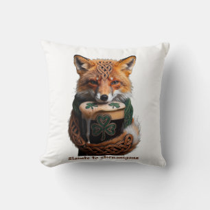 Sly Emerald Fox Toast T-Shirt Cushion
