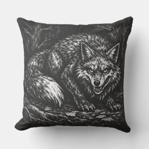 Sly Forest Fox — by BurnsInHell Cushion