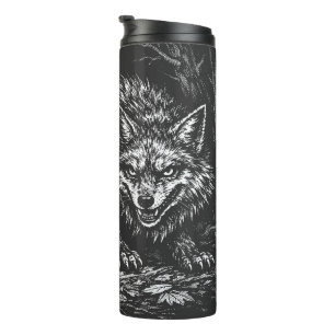 Sly Forest Fox — by BurnsInHell Thermal Tumbler