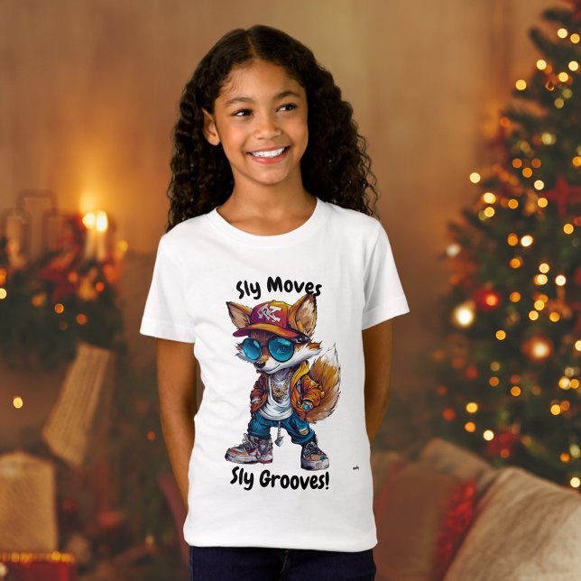 Sly Moves, Sly Grooves - Cool Fox Vibes T-Shirt (Creator Uploaded)